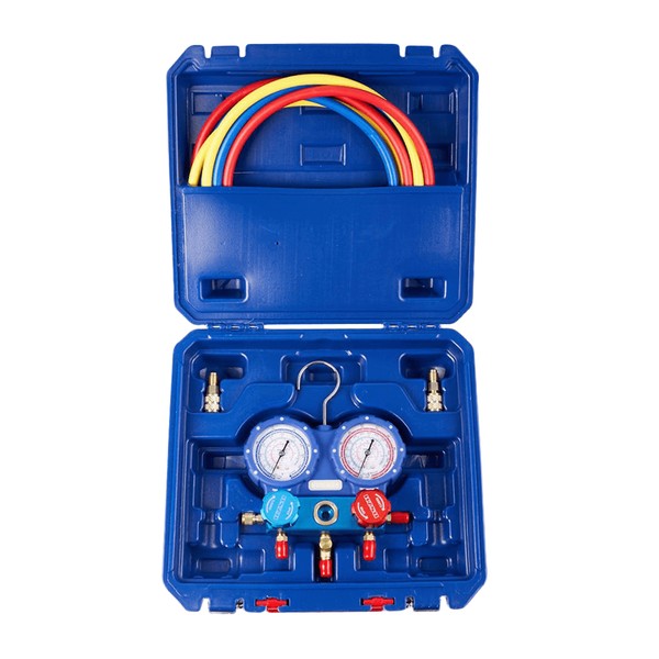 Манометрическая станция WK-P6002S (Пластик, gauge-68mm, 150 cm hoses 800-4000PSI, +2 AD-89) (DSZH)