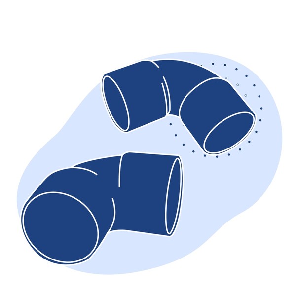 Отвод удлиненный однораструбный 90°