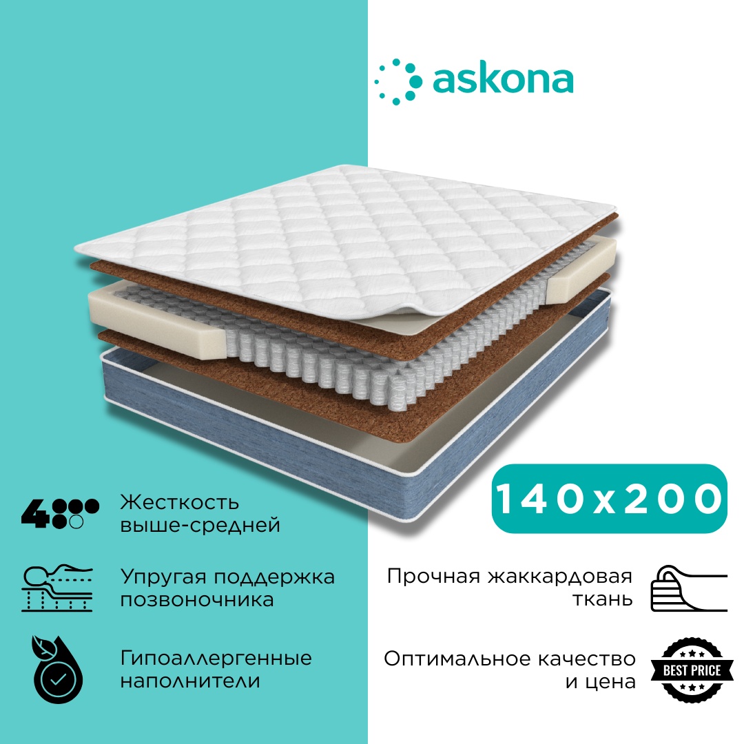 Матрас Askona Dream Bern 140